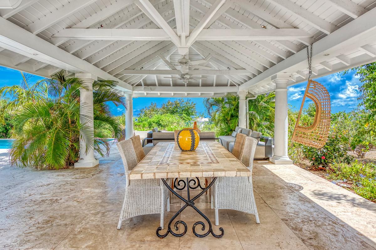 St Martin luxury Villa - Outdoor dining